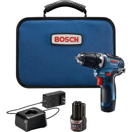 Bosch GSR12V-300B22 12V Max Brushless Drill Driver Kit w/ (2) 2.0Ah Batteries