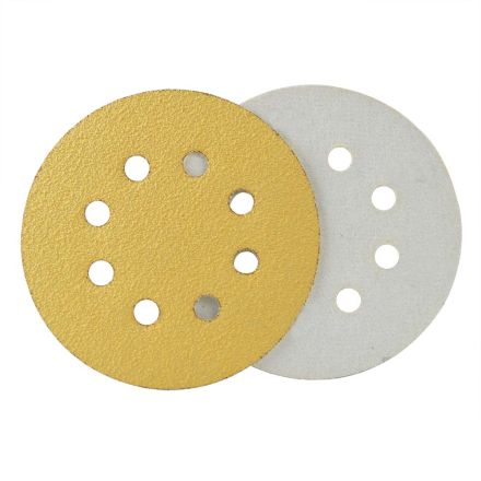 Superior Pads and Abrasives SD580H 60 Grit 5 Inch Diameter 8-Hole Hook & Loop Sanding Paper - 25/Pack (Ceramic Aluminum Oxide)